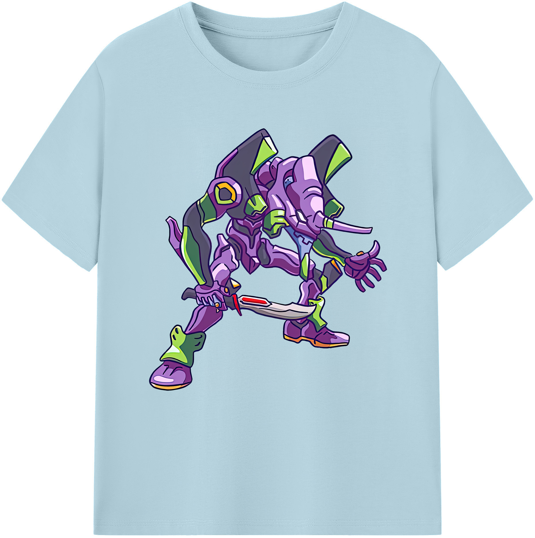 （画像用） EVA 新世紀エヴァンゲリオン 綿100％半袖Tシャツ（フロントプリント）